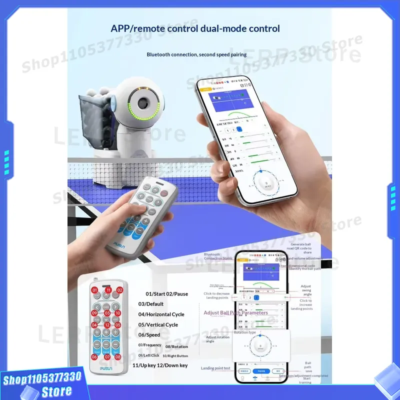 PUSUN Smart Table Tennis Robot - огляд і ціна Table Tennis App