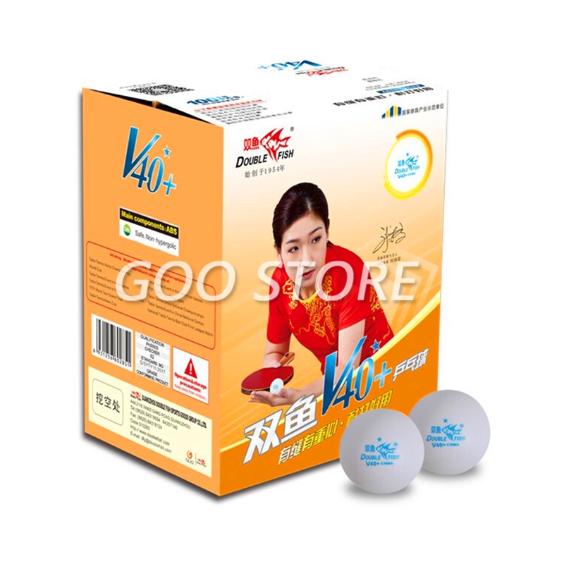 100 balls Double Fish V40+ 1-S - огляд і ціна Donic Table Tennis Ball