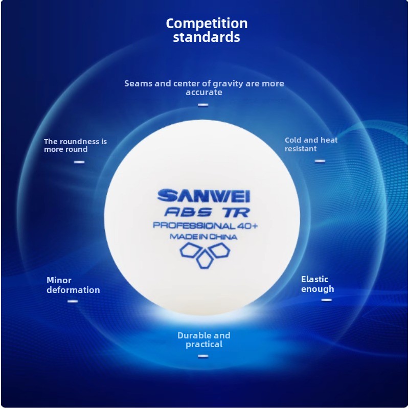 100 pcs Sanwei New Materials P - огляд і ціна Donic Table Tennis Ball