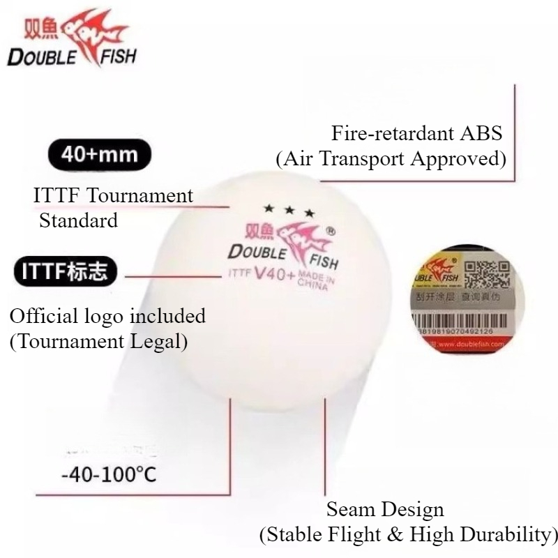1/2/3BOX  DOUBLE FISH 3 Stars  - огляд і ціна Donic Table Tennis Ball