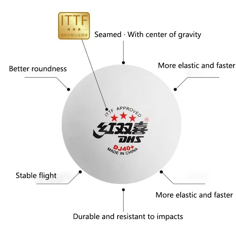 New DHS DJ40+ Table Tennis Bal - огляд і ціна Donic Table Tennis Ball