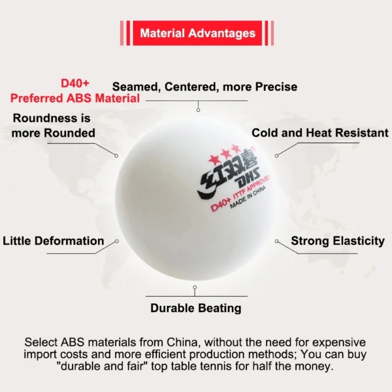 original DHS Seamed Table Tenn - огляд і ціна Donic Table Tennis Ball