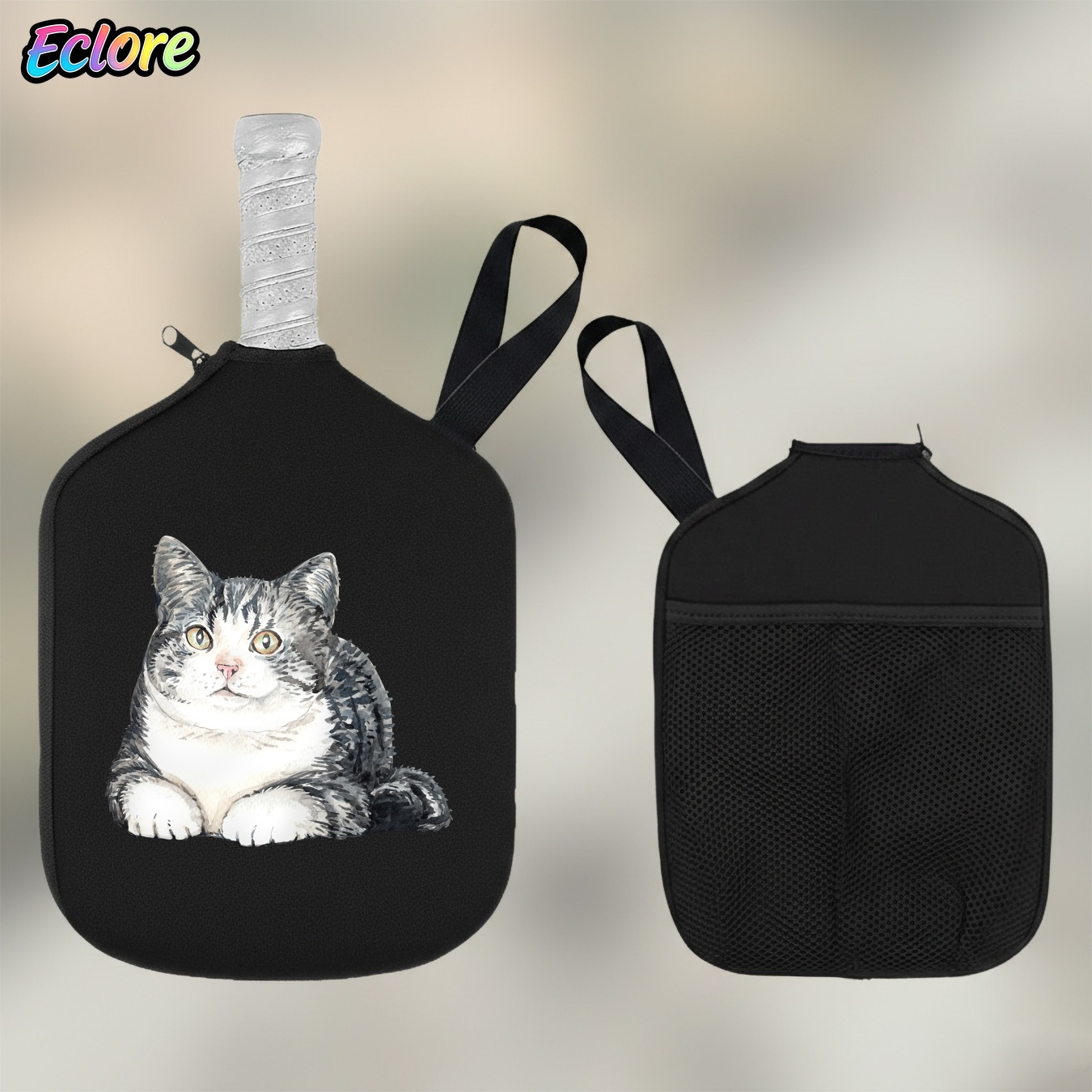 Cute Watercolor Cat Pickleball - огляд і ціна Table Tennis Paddle