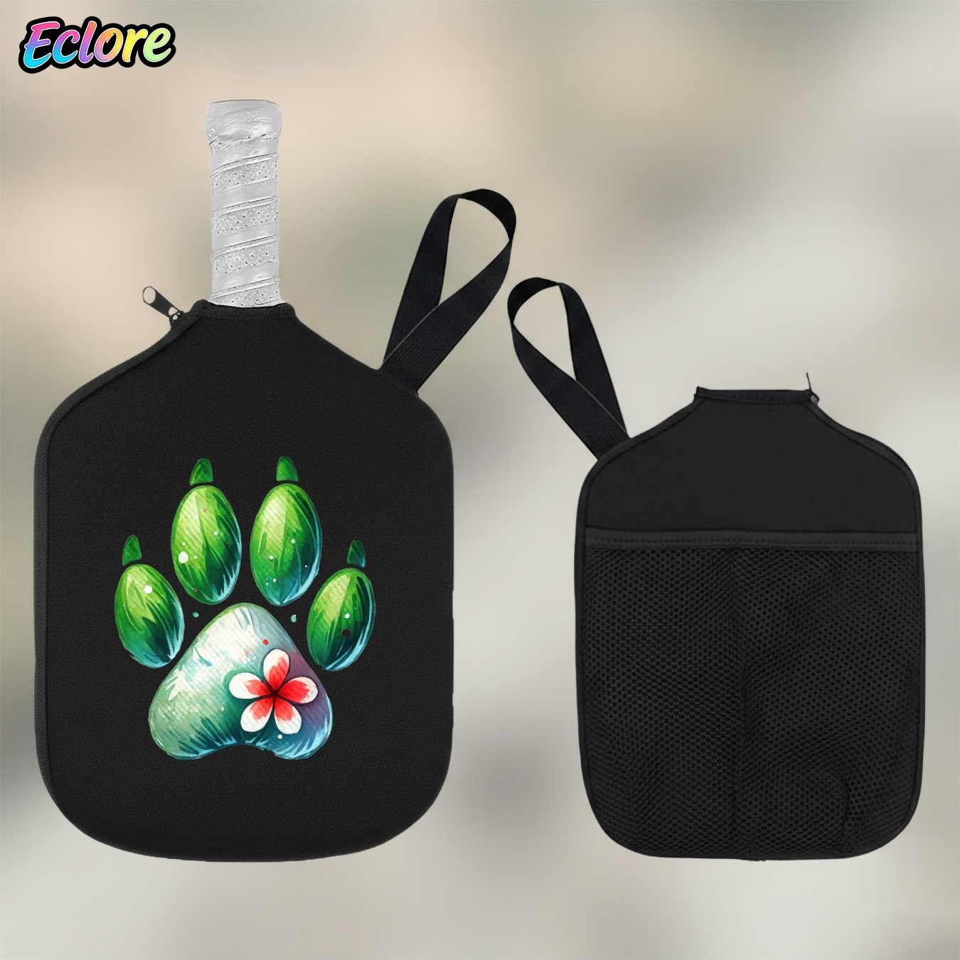 Green Watercolor Paw Print Pad - огляд і ціна Table Tennis Paddle